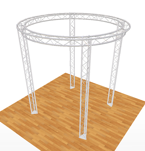 3m Dia Lighting Gantry Circle on Legs System 35 Trio